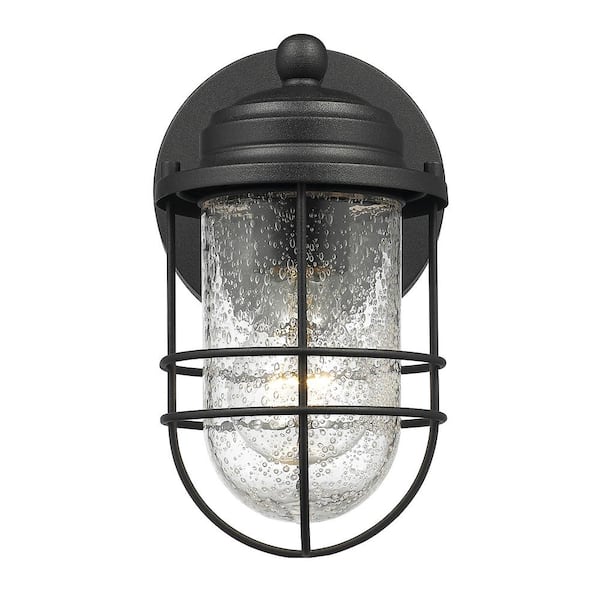 Seaport 1-Light Natural Black (UV) Outdoor Wall Lantern Sconce Seaport 1-Light Natural Black (UV) Outdoor Wall Lantern Sconce