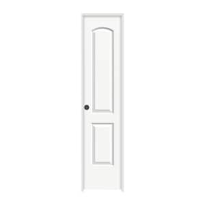 18 in. x 80 in. Continental White Painted Right-Hand Smooth Molded Composite MDF Single Prehung Interior Door