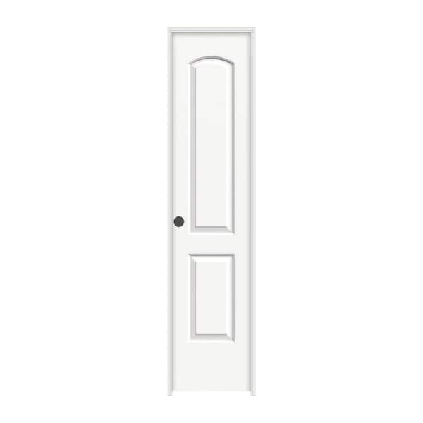 JELD-WEN 18 in. x 80 in. Continental White Painted Right-Hand Smooth Molded Composite Single Prehung Interior Door