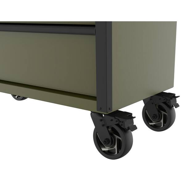 Husky Heavy-Duty 42 in. W 7-Drawer Matte Army Green Rolling Tool