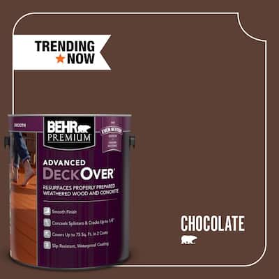 1 gal. #SC-129 Chocolate Smooth Solid Color Exterior Wood and Concrete Coating
