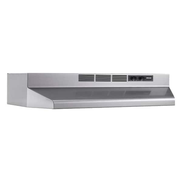 Broan-NuTone 41000 24 in. Ductless Under-Cabinet Range Hood in Stainless Finish
