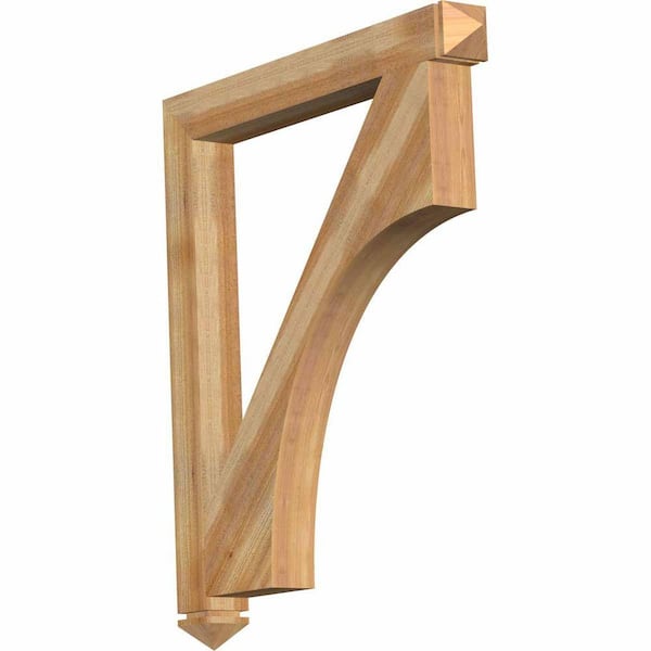 Ekena Millwork 4 in. x 44 in. x 38 in. Western Red Cedar Westlake Arts and Crafts Rough Sawn