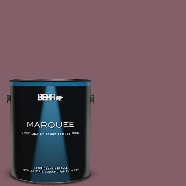 BEHR MARQUEE 1 gal. #ICC-84 Simply Elegant Satin Enamel Exterior Paint & Primer