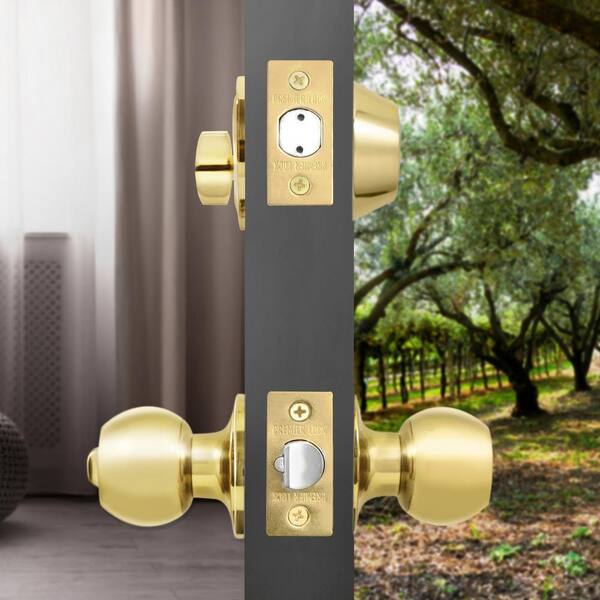 Reviews for Premier Lock Solid Brass Entry Door Knob Combo Lock