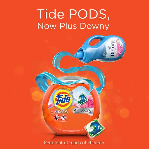 Tide 4 in 1 Downy April Fresh Scent Laundry Detergent Pods