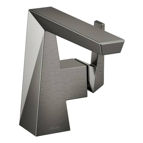 Delta Trillian Single Handle Single Hole Bathroom Faucet in Lumicoat Black Stainless
