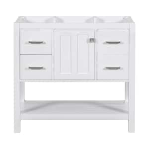 36 in. W x 18 in. D x 33 in. H Bath Vanity Cabinet without Top in White