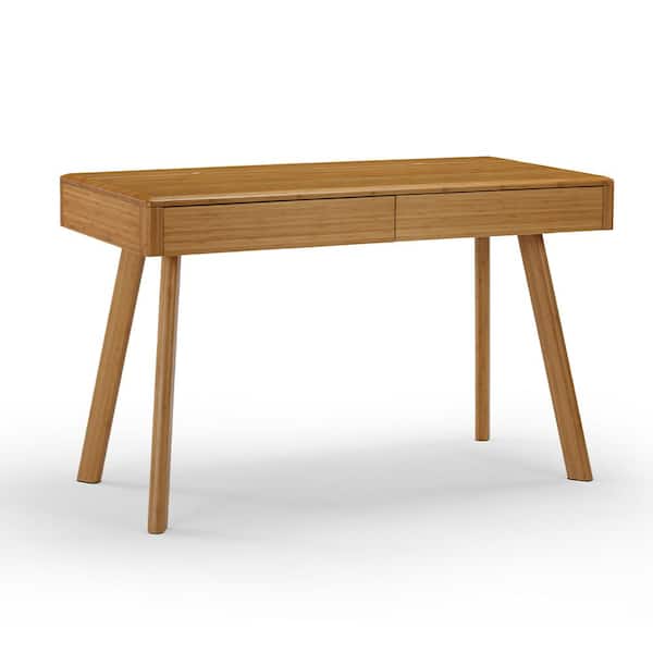 Greenington Jasmine 48 in. Rectangular Wood 2 Drawer Caramelized Writing Desk