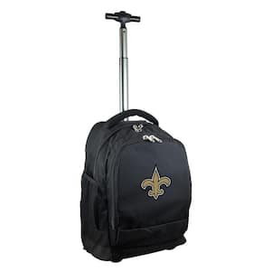 NFL New Orleans Saints 19 in. Black Wheeled Premium Backpack