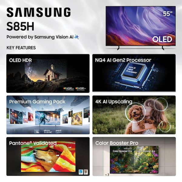 Samsung 55 in. Class S85H Series OLED 4K UHD Vision AI Smart Tizen