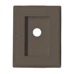 5.25 in. x 7 in. Recessed Split Block in Sable Brown (Overall Dimensions 5.94 in. x 7.56 in. x 1.38 in.)