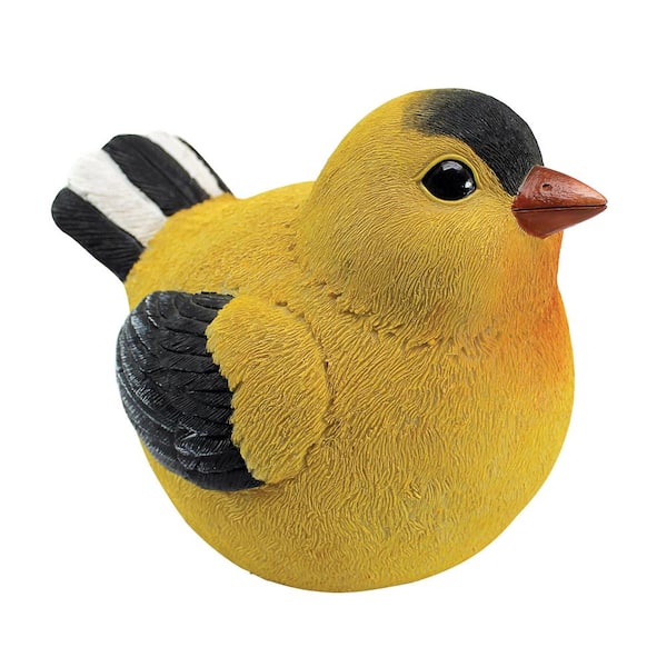 Design Toscano 6.5 in. H Goldfinch Burly Bird Statue QM25962402 - The ...