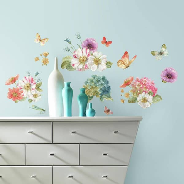 RoomMates 5 in. x 11.5 in. Lisa Audit Butterfly Quote 28-Piece Peel and  Stick Wall Decals RMK3263SCS - The Home Depot