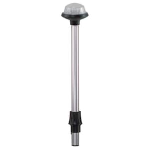 Coastal-Series Reduced Glare White All-Round Navigation Pole Light - 48 in. Height