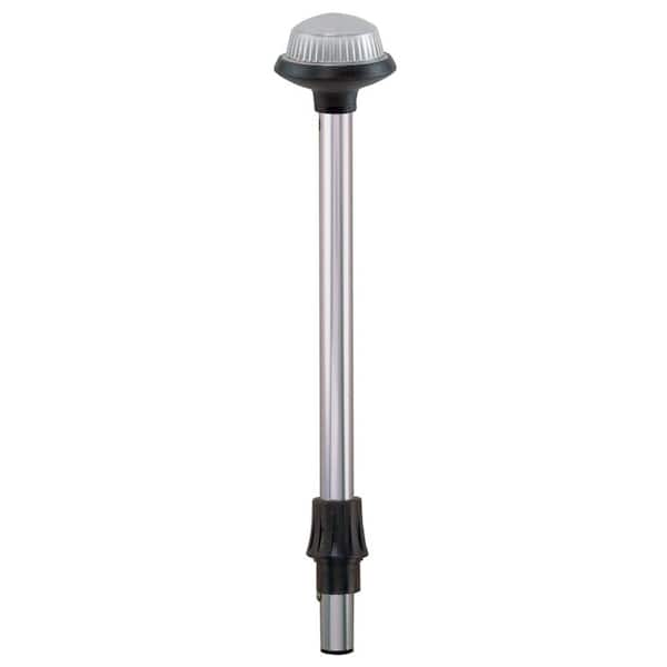 Perko Coastal-Series Reduced Glare White All-Round Navigation Pole Light - 48 in. Height