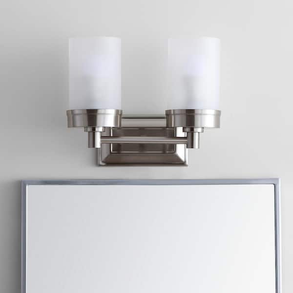 Kylan 2-Light Nickel Indoor Sconce