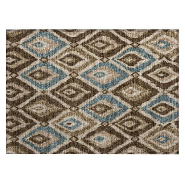 Chantille Machine Washable Indoor/Outdoor Abstract ACN3072 Coffee 3 ft. x 4 ft. Area Rug