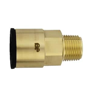 3/4 in. CTS x 1/2 in. NPT Brass ProLock Push-to-Connect Male Connector (5-Pack)