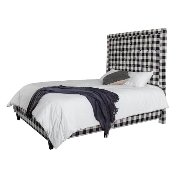 Leffler Home Eden Blake Raven Upholstered Queen Panel Bed