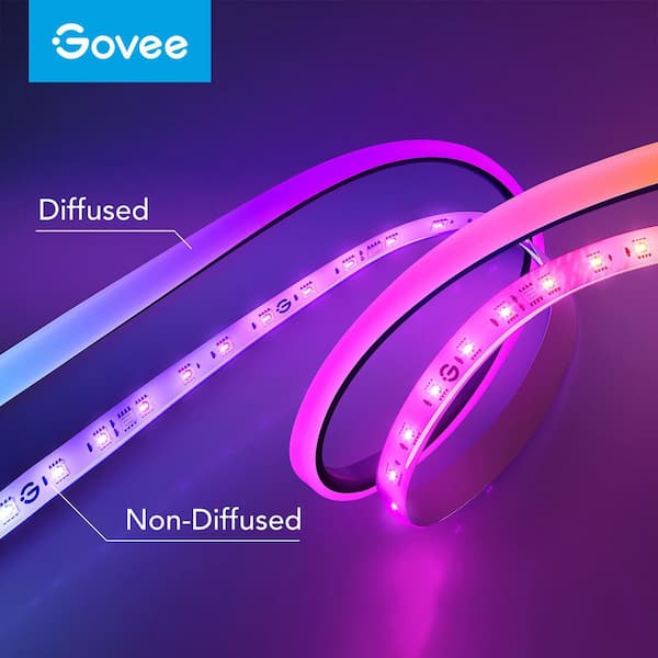Govee RGBIC 6.56 ft. Indoor Color Changing Plug-In Integrated LED