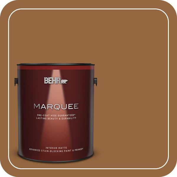 BEHR MARQUEE 1 gal. #MQ2-06 Gilded Glamour One-Coat Hide Matte Interior Paint & Primer