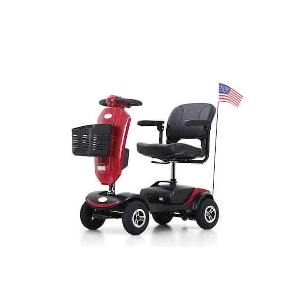 Mangle Repaste uheldigvis TIRAMISUBEST 43.7 in. L x 20.5 in. W x 36.2 in. H Outdoor Compact Mobility  Scooter in Red W42XY917110 - The Home Depot