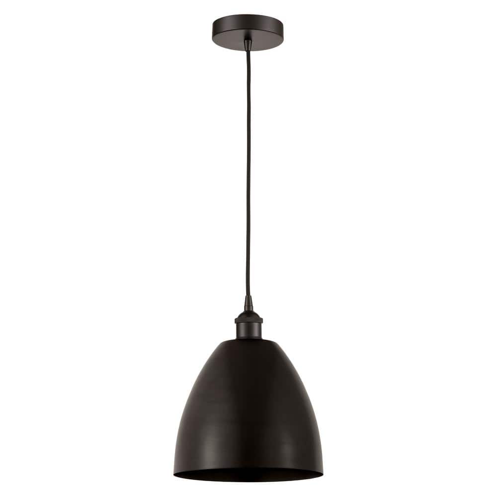 Edison Dome 100-Watt 1-Light Oil Rubbed Bronze Standard Mini Pendant Light with Metal Shade price history on PriceWatchPro