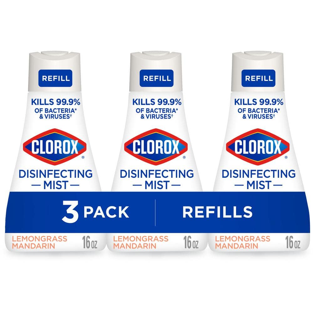 16 oz. Lemongrass Mandarin Scent Disinfecting Mist Spray Refills All-Purpose Cleaner (3-Pack)