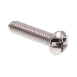 #8-32 x 3/4 in. Grade 18-8 Stainless Steel Phillips/Slotted Combination Drive Round Head Machine Screws (100-Pack)
