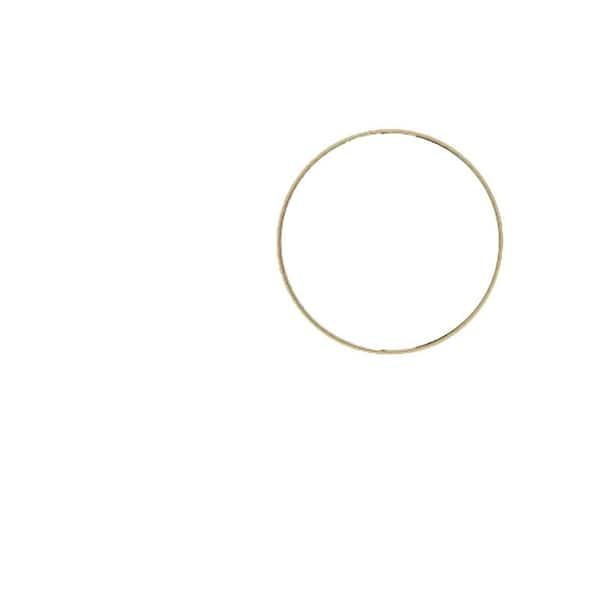 Unbranded Hot Seller Gold 30 in. W x 30 in. H Modern Round Fiberglass Framed Mirror