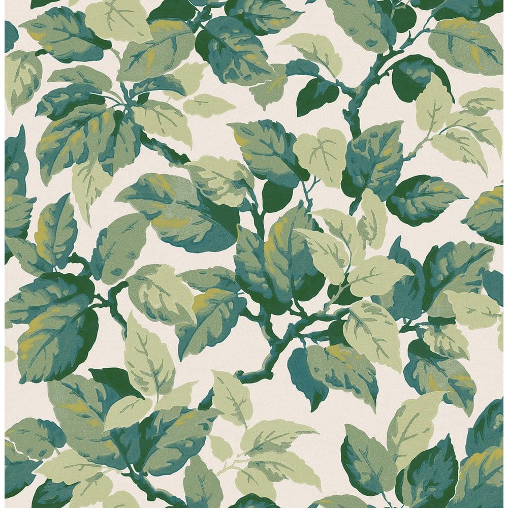 Green Canopy Leaf Wallpaper Sample