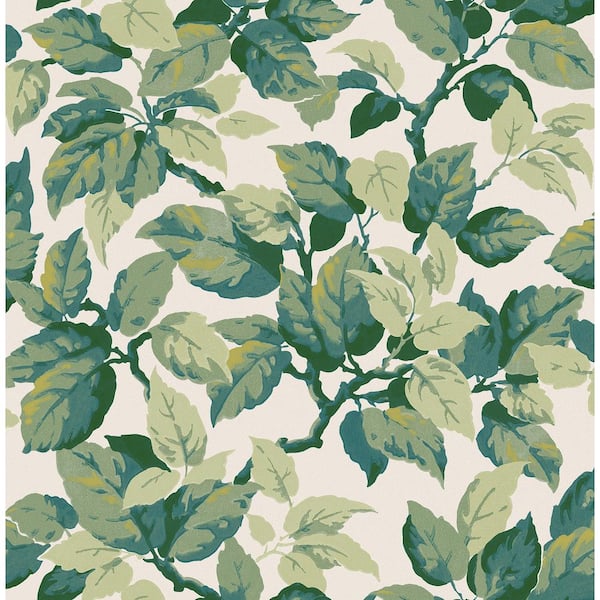Advantage Green Canopy Leaf Wallpaper Sample