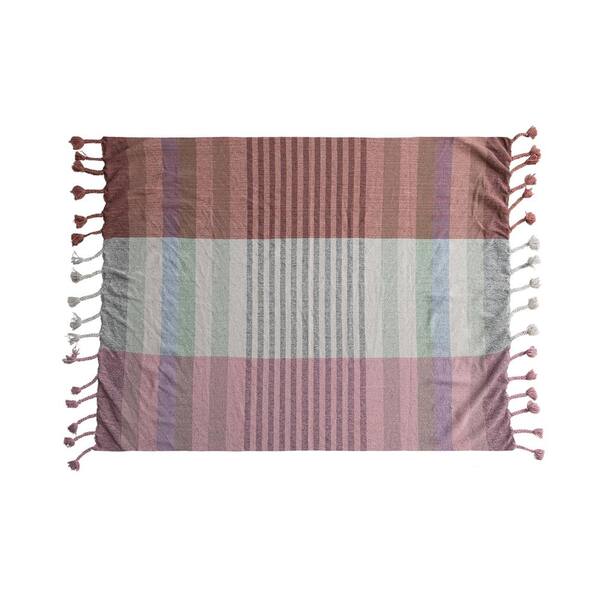 Multicolor Plaid Terra Harmony Woven Throw Blanket