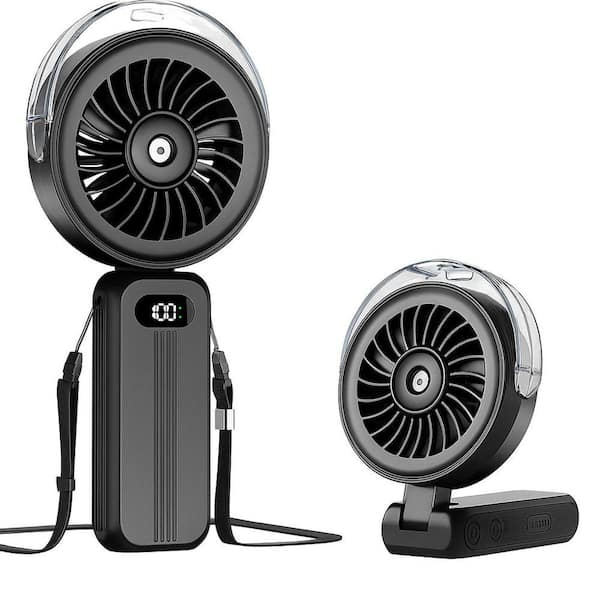 Justincity Handheld Misting Fan Portable Powerful High Speed Small