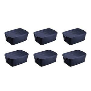%%% B-Ware%%% 40x Stack Box Blue 14/6-4 Box Plastic Box Storage Box 