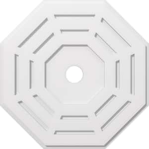 1 in. P X 10-1/4 in. C X 26 in. OD X 3 in. ID Westin Architectural Grade PVC Contemporary Ceiling Medallion