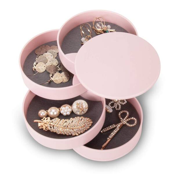 Unbranded 5-Layer Pink Jewelry Tray Case with Lid