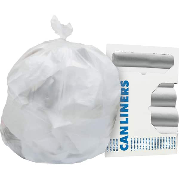 Heritage Linear Low-Density Can Liners, 30 gal, 0.9 mil, 30 x 36, White, 200/Carton