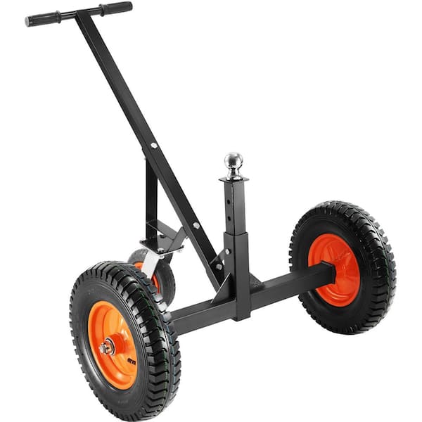 SKYSHALO Adjustable Trailer Dolly for Trailer 1-7/8 in. Hitch Ball 10 in. Solid Tires Adjustable Height 1000 lbs. Weight Capacity