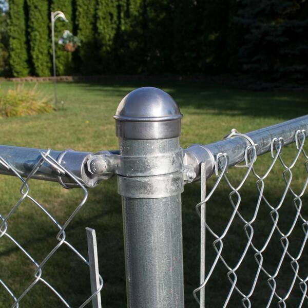 Galvanized Steel Chain Link Brace Band, Durable Steel Chain Link Fence Hardware, Rust-Resistant, Easy Install, Includes Required Bolt (3, 2-7/8
