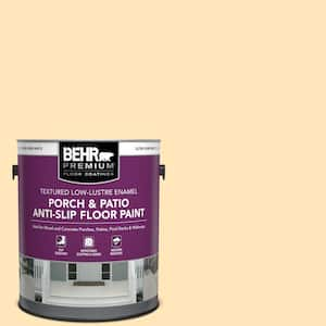 1 gal. #ICC-91 Lemon Whip Textured Low-Lustre Enamel Interior/Exterior Porch and Patio Anti-Slip Floor Paint