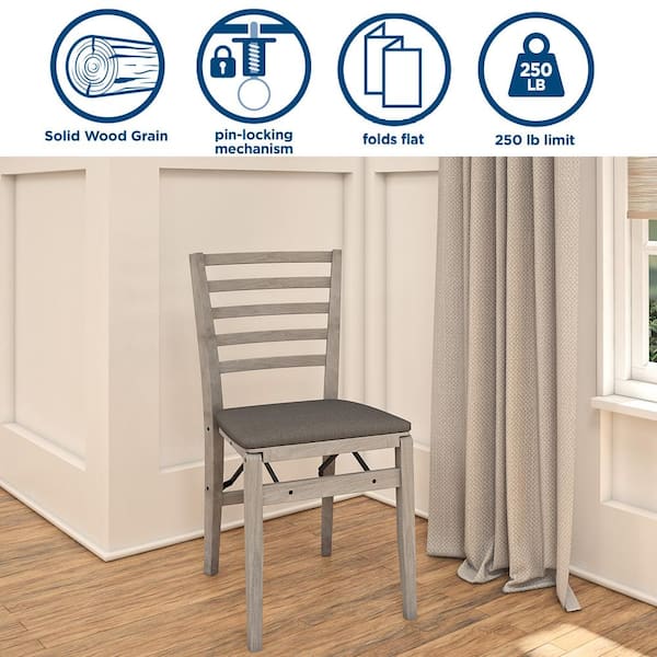 horizontal slat back chair