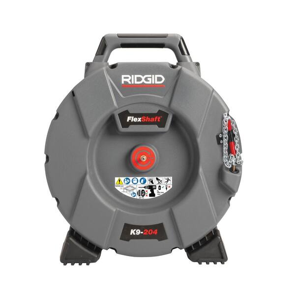 RIDGID K9204 FlexShaft WalltoWall Professional Drain Cleaning Machine, 5/16 in. x 70 ft