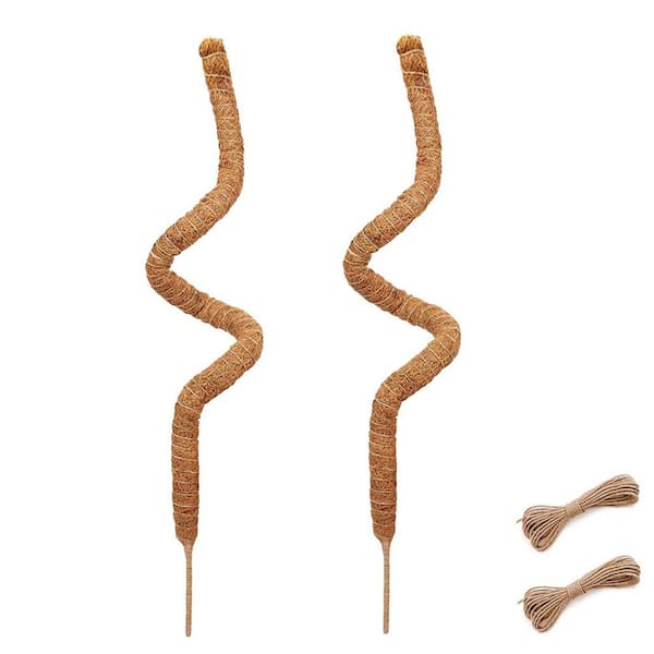 28 in. Bendable Moss Pole Plants Support Stakes (2-pack)