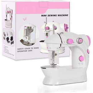 Ready Sewing Machine with Needle Protector, Flex-Speed Double-Thread Cordless, Cute Pink