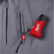 Men's X-Large M12 12V Lithium-Ion Cordless TOUGHSHELL Gray Heated Jacket (Jacket and Charger/Power Source Only)