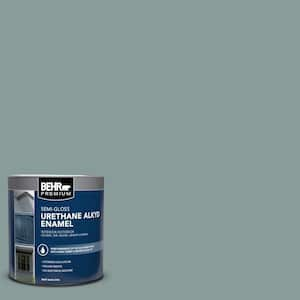 1 qt. Home Decorators Collection #HDC-AC-23 Provence Blue Semi-Gloss Enamel Urethane Alkyd Interior/Exterior Paint