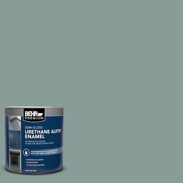 1 qt. Home Decorators Collection #HDC-AC-23 Provence Blue Semi-Gloss Enamel Urethane Alkyd Interior/Exterior Paint