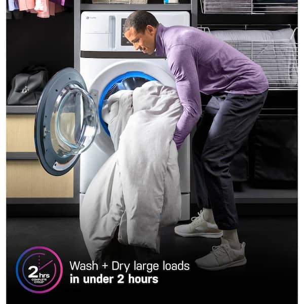 GE Profile 4.6 cu. ft. Smart UltraFast Electric Washer and Dryer 